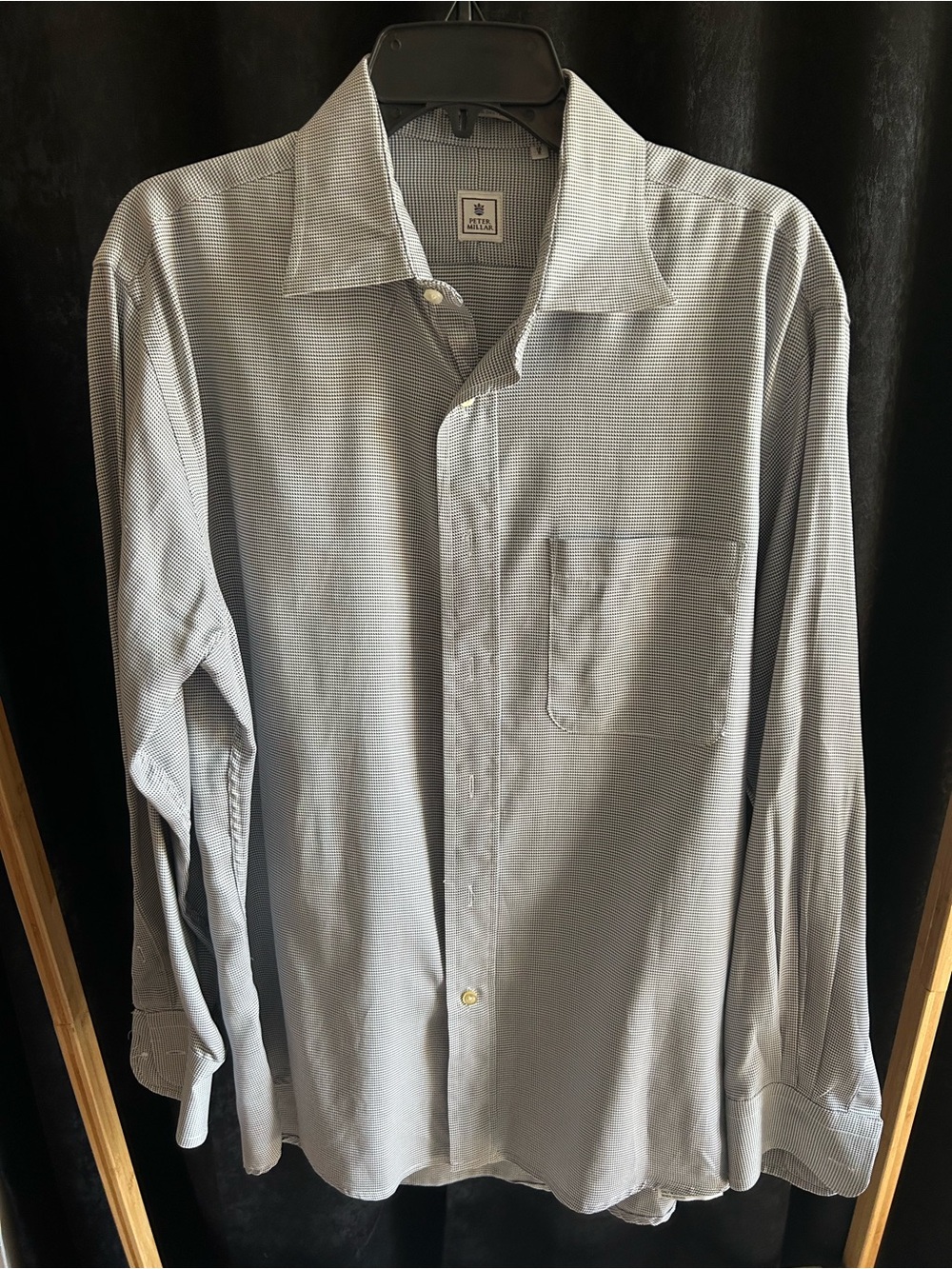 Peter Millar Men's Light Gray Dress Shirt